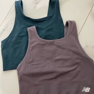 New Balance Blue and Purple Sports Bras - Set of 2!